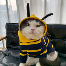 Load image into Gallery viewer, Winter Warm Clothes Cute Plush Coat Hoodies For Bulldog Pet Costume Jacket Bee Pet Puppy Coat
