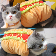 Load image into Gallery viewer, Pet Dog and Cat Costume, Cute Hot Dog Sandwich Costume, Funny Hot Dog Clothes, Cat Costume
