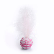 Load image into Gallery viewer, Starry sky ball plus feather cat toy
